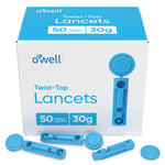 Load image into Gallery viewer, O’WELL Twist Top 30 Gauge Thin Needle Lancets
