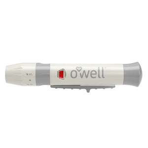 O'WELL Adjustable Lancing Device + 40 Twist Top Sample Lancets
